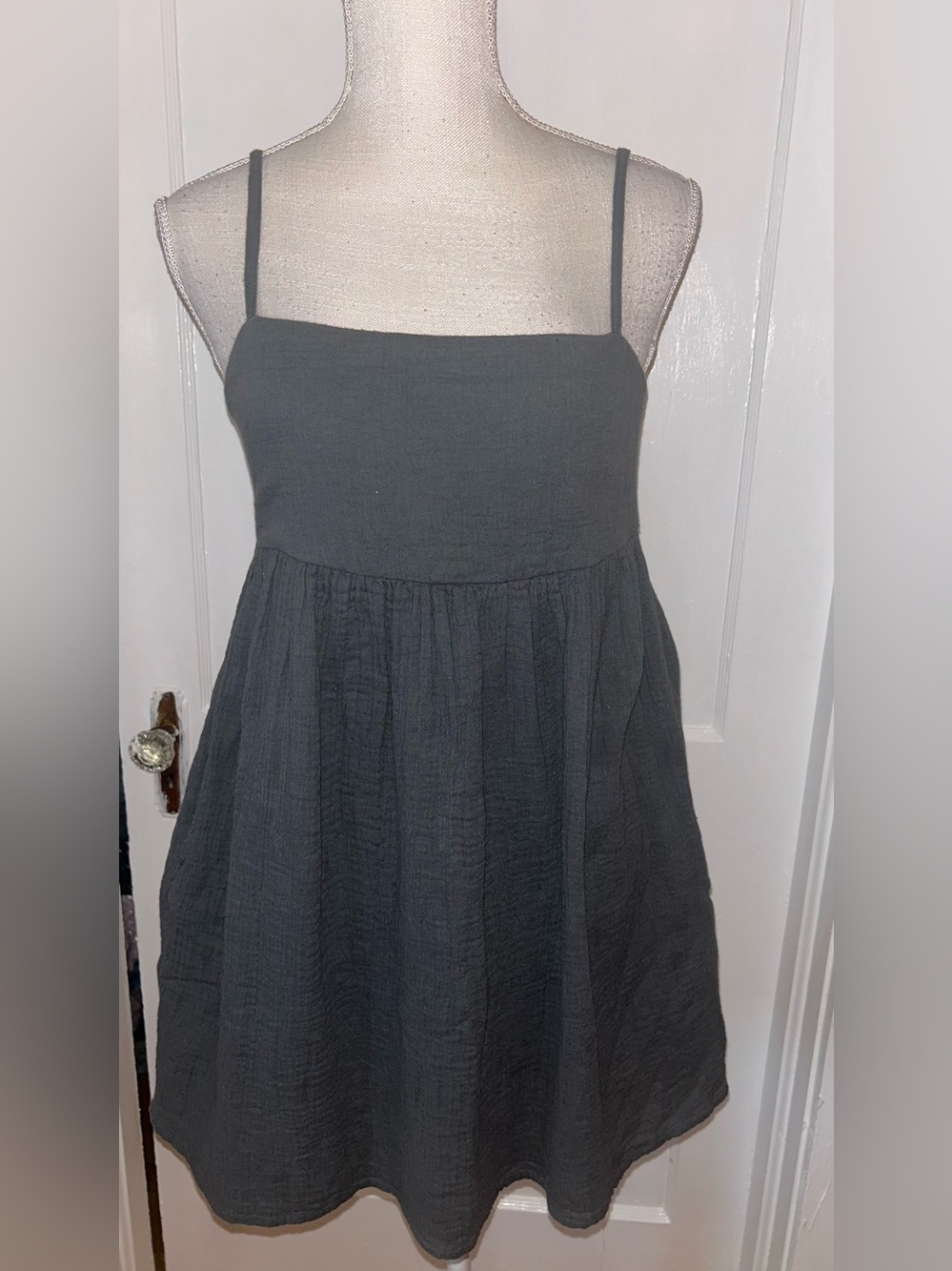 O'Neill Charcoal Gray Textured Waistband Skirt